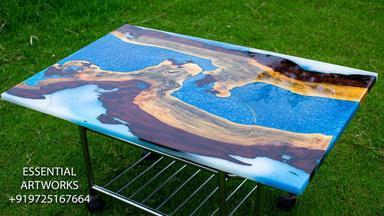 Handmade Epoxy Resin Wooden Dining Table Top