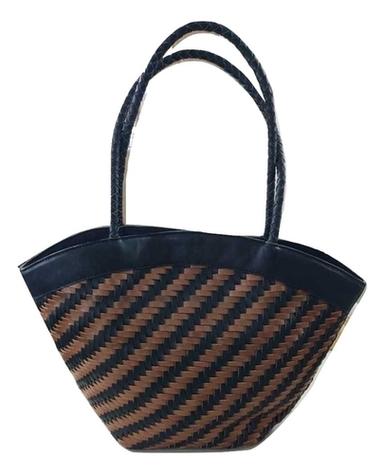 Tan & Black Genuine Leather Bag