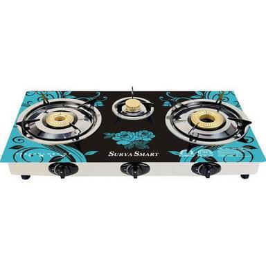 Surya Smart 3 Burner Automatic Glasstop Gas Stove