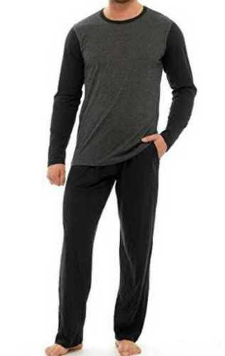 Grey Men'S Night Dress (T Shirt And Trouser)