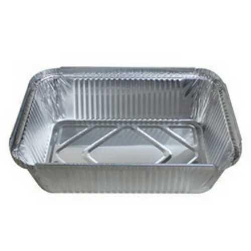 Disposable Aluminium Silver Foil Containers with Lid - 750ml (Pack of 75)  US