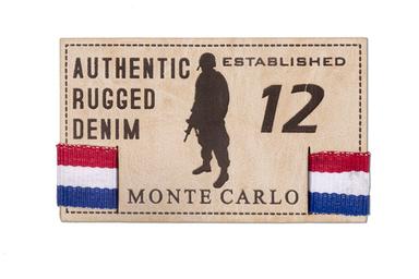 Customisable Jeans Pu Label With Canvas Tape