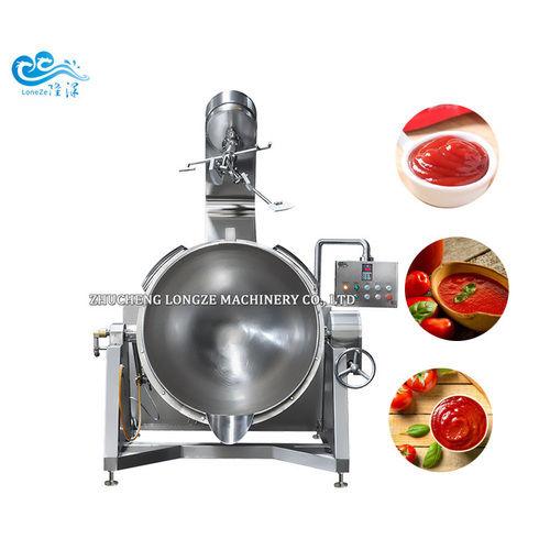 Stainless Steel Full-Automatic Electric Steam Heating Cooking Pot Stirrer  Mixer Sauce Electric Automatic Cooking Pot - China Cooking Mixer,  Industrial Cooking Mixer