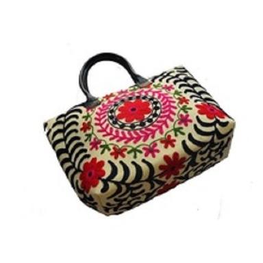 Various Colors Are Available Suzani Embroidered Shopping Bags
