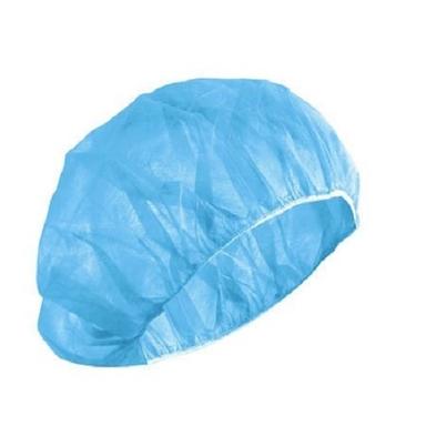 Blue Non Woven Disposable Bouffant Cap