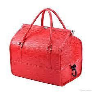 Red Leather Cosmetic Case