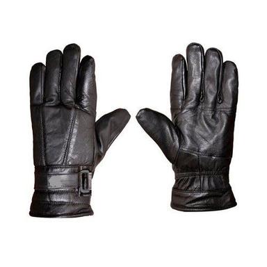 Black Leather Driving Gloves Gender: Unisex