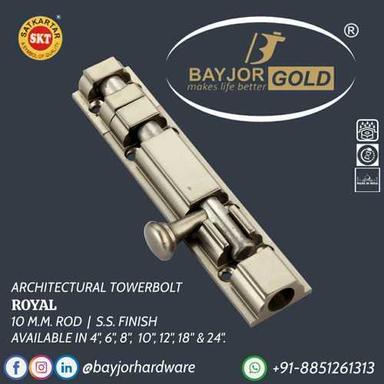 10mm SS Finish Architectural Towerbolt