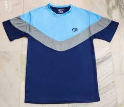 Mens Round Neck T-Shirt - Polyester Dot Knit Fabric, Standard Sizes M, L, XL - Available in 5 Colors, Short Sleeve Design, Comfortable Fit for Ages 15-50