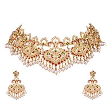 22K Gold Necklace And Earring