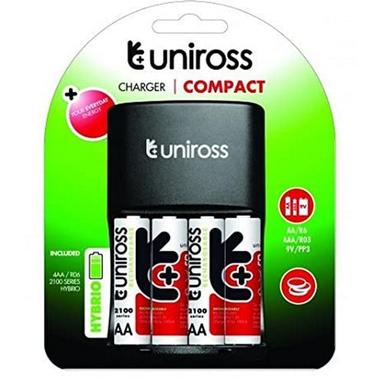 Uniross 2100 Nimh x 4 Hybrio Battery Charger