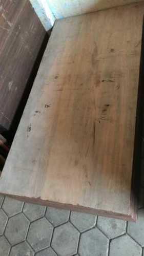 Round Creamy, Brown Solid Plywood