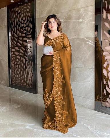 Premium Embroidered Silk Saree
