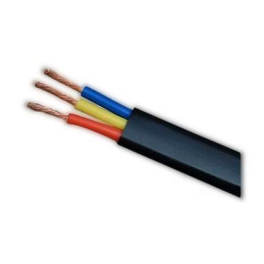 Black Pvc Flat Three Core Submersible Cable Application: Industrial