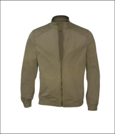 No Fade Mens Gray Faux Leather Jacket