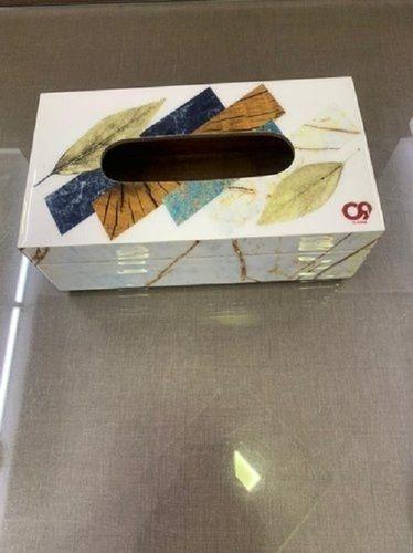  आयताकार आकार का लकड़ी का टिशू पेपर बॉक्स आकार: विभिन्न आकार उपलब्ध हैं 