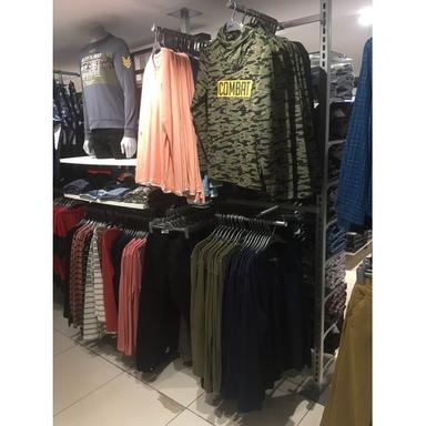 Steel Roof To Floor Center Unit Display Rack