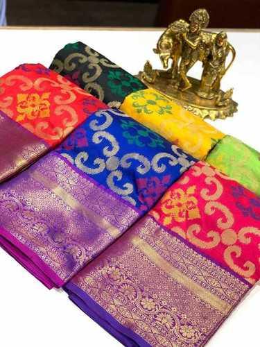 All Types Colours New Designer Banarsi Saree Wearing With New Look