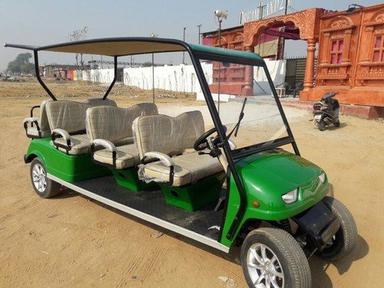 Eco Friendly Four Wheel Type Battery Operated Twelve Seater Green Golf Cart