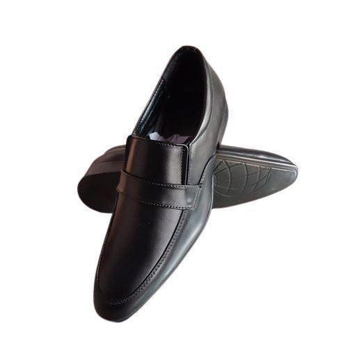 Casual Black Mens Synthetic Leather Loafer Shoes, Size: 6-9