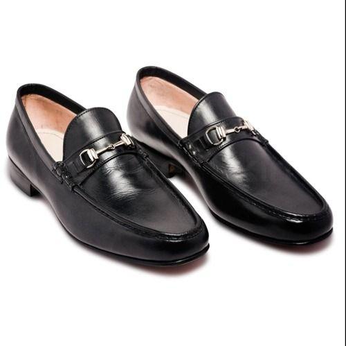 Summer Black Color Formal Wear Leather Loafer Shoes For Mens With  Comfortable And Pu Insole at Best Price in Agra