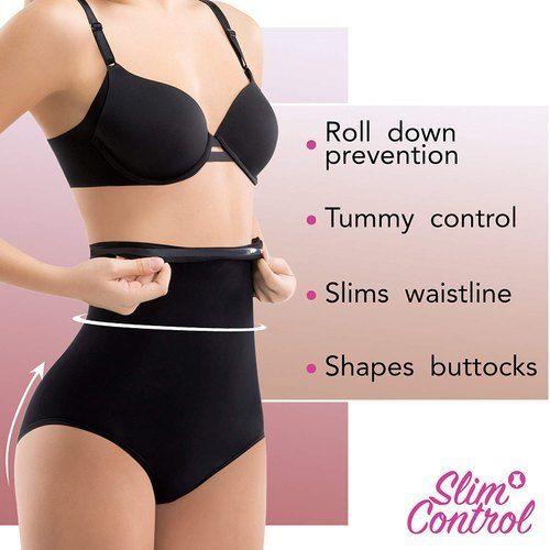 Tummy Control Ladies Black Plain Cotton Panty(roll Down Prevention) at Best  Price in Mumbai