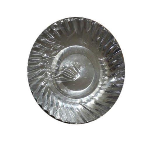 Silver Plain Paper Plates, Paper GSM: 120, Size: 6 Inches