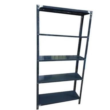 Black Rust Proof Polished Finished Iron Office Rack With Five Shelve