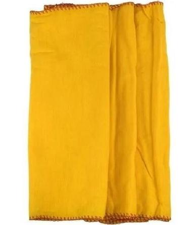 19 X 27 Inch Domestic 100% Cotton Yellow Flannel Cloth Dust Weight: 100 Grams (G)