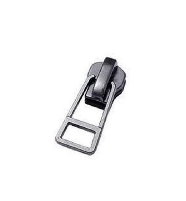 Silver 1 Inch Polished Metal Zipper Slider For Bag