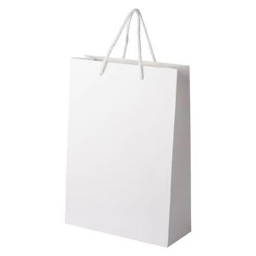 Red Check Print Paper Bag, For Shopping, Capacity: 5kg