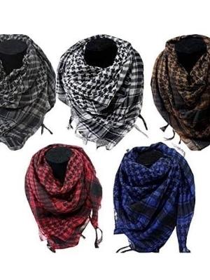 Hand Made Mens Multicolor Printed Cotton Arafat Scarves
