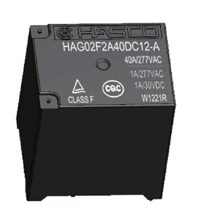 Hag02 Series Heat-Resistant Electrical 2 Poles 40 Ampere Power Relays