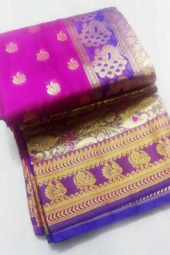 Cotton Silk Attractive Pattern Ladies Saree For Festival And Party Wear Occasion