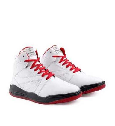 White And Red High Comfortable Mens Ankle Casual Shoes
