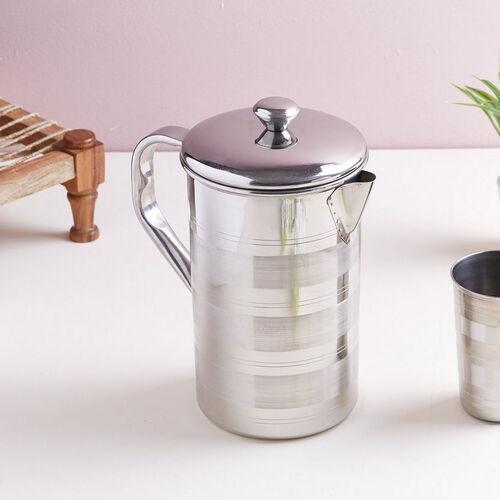 Cylindrical Shape Stainless Steel Water Jug at Best Price in Mumbai
