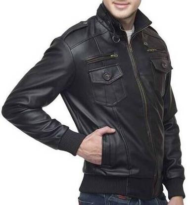 Black Color Premium Design Leather Jacket