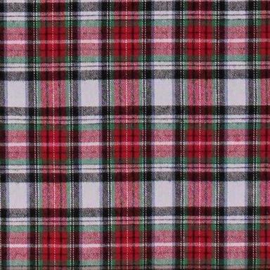 Multi Color Checked Pattern Flannel Fabric For Clothing