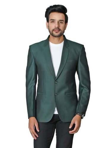 Green Comfortable Party Wear Mens Blazer 