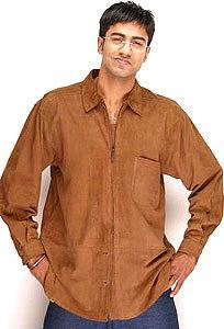 Men Leather Shirts