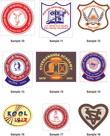 Finely Finished Woven School Badge