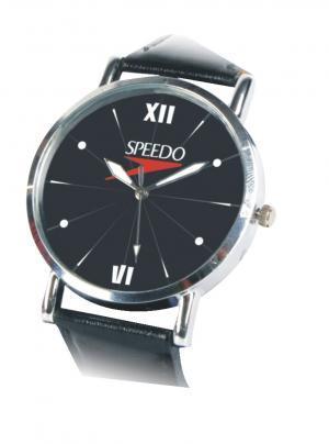 Designer Round Shape Wrist Watch With Leather Strap