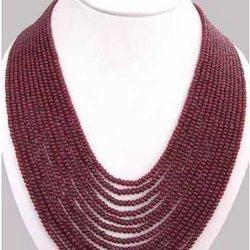 Dyed Ruby Smooth Beads