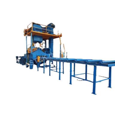 4 Wheel Roller Conveyor Type Shot Blasting Machine