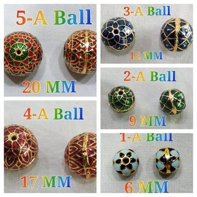 Multicolor Fine Shine Imitation Meenakari Beads