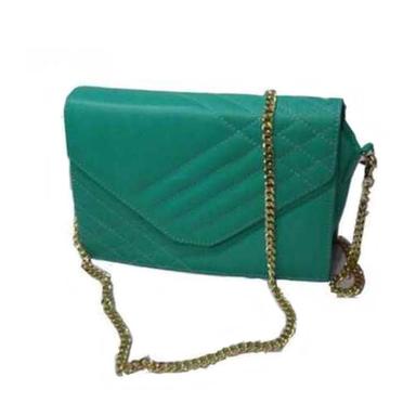 Stylish and Elegant Leather Clutch Purse with Chain Strap