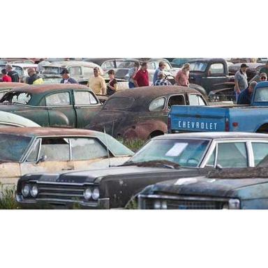 Multicolor Old Vehicle Scrap