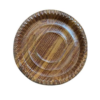 Brown Diamond Mica Saal Patta Plate