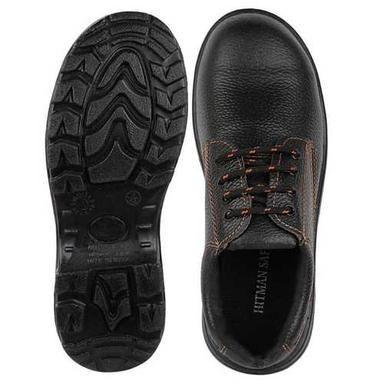 Dark Brown Hitman Desire Black - Pu Sole Safety Shoes Size 6 - 10