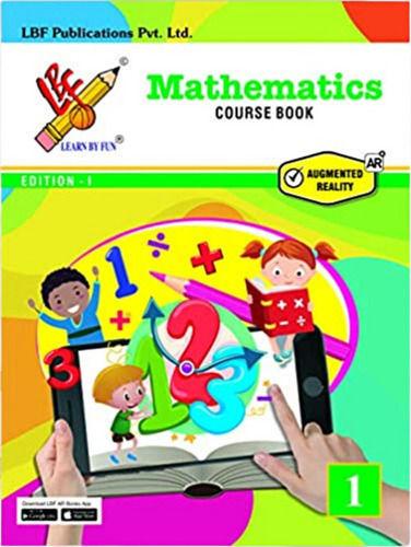 200 Gram Rectangular A4 Size Class 1 Mathematics Course Book Audience: Children